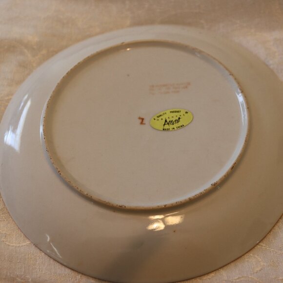 Beautiful Vintage Decorative Plate By Oriental Accent Raised jewels 10in. - Picture 10 of 10